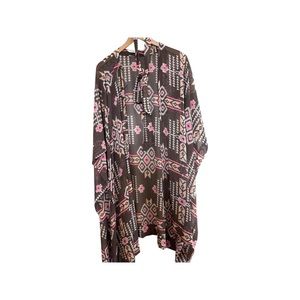 Western chiffon kimono
